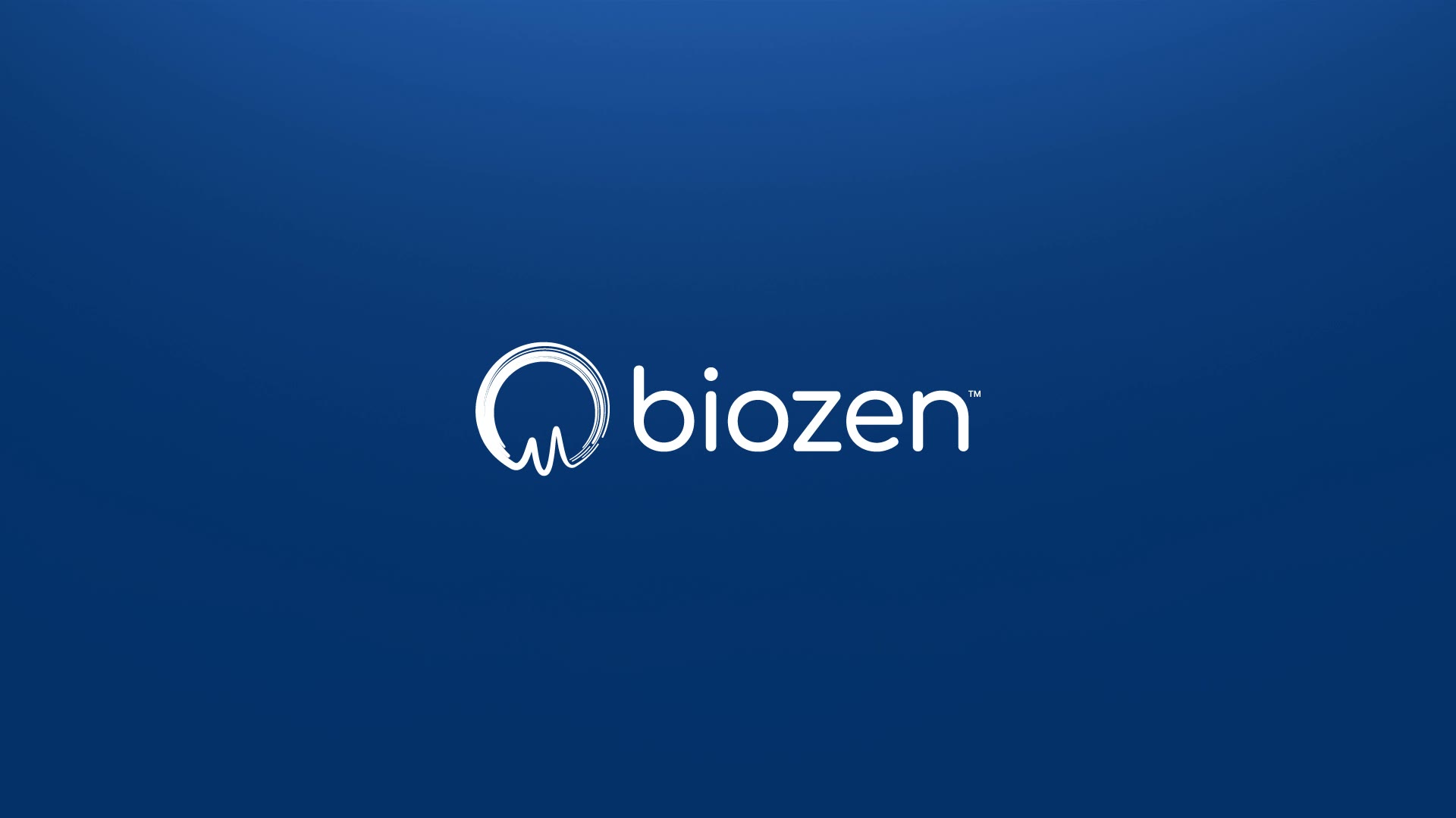 Biozen handheld blood pressure device taking a measurement at a fingertip, with PPG and pressure-signal waveforms overlaid