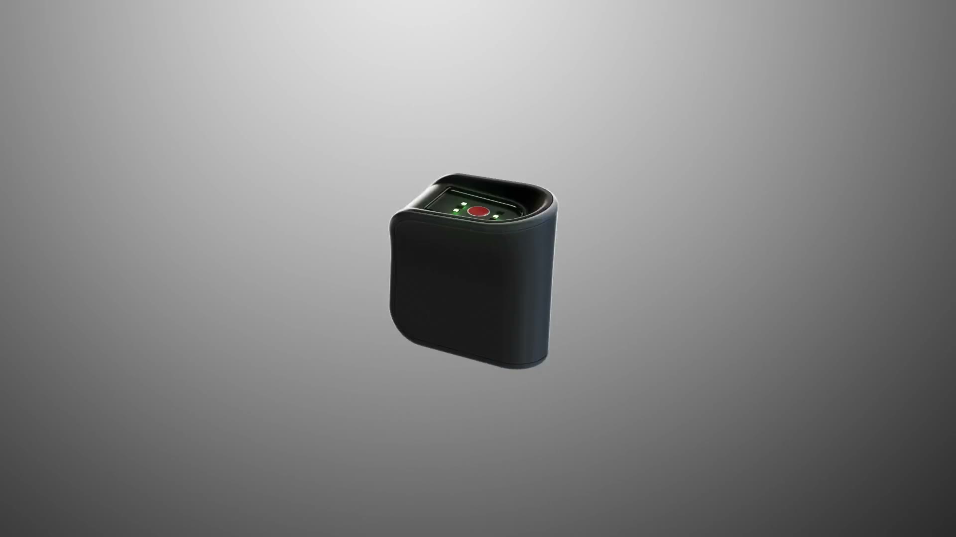 Biozen sensor module pressed against a fingertip, taking a cuffless blood pressure measurement